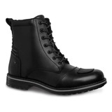 Bota Hombre Motociclista Casual Urbano Biker Workland Negro