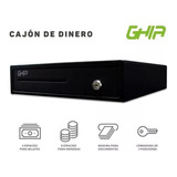 Cajon De Dinero Ghia Negro Compartimie 4 Billetes 8 Monedas