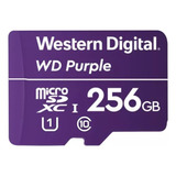 Memoria Microsd Western Digital 256 Gb Purple Para Cámaras.