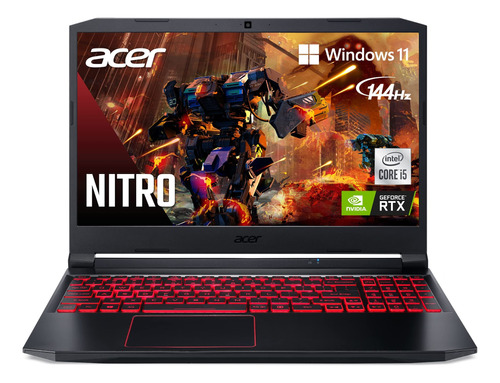 Portátil Gamer Acer Nitro 5 + I5 + 16gbram + 144hz + 3050