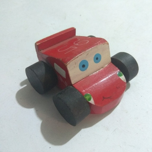 Cars Rayo Mcqueen 6 Cm Madera