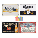 Letreros De Cerveza De Metal Para Decoracin De Pared, Paquet