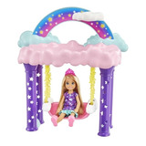 Barbie Set De Juego Columpio Con Muñeca Chelsea Mattel Gtf50