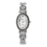 Reloj Mujer Geneva Sw-5218-sil Cuarzo 22mm Pulso Plateado