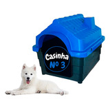 Casinha Azul De Cachorro N3 Medio/pequeno Porte Resistente