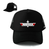 Gorra Con Malla Maverick Logo Con Avion Estrella Top Gun Phg