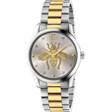 Reloj De Mujer Gucci G-timeless Plateado Moderno Y Con Cuarz