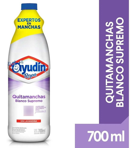 Quitamanchas Blanco Supremo Sin Lavandina X700 Ml Desinfecta