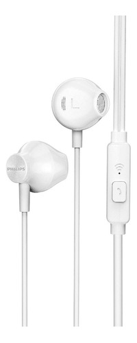 Fone De Ouvido Taue101wt/00 Microfone Philips Taue101 Cor Br