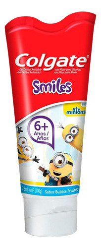 Pasta Dental Infantil Colgate Smiles Minions En Crema Sin Gluten 75 Ml