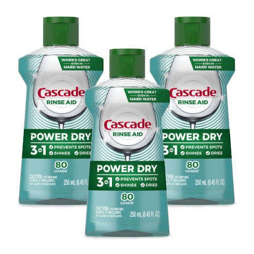 Cascade Abrillantador Rinse Aid Platinum 3 X 250 Cc