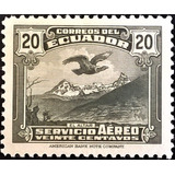 Ecuador Aves, Sello Aéreo Sc C52 20c 1937 Nuevo L12590