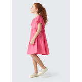 Vestido Infantil Estampado Com Linho Hering Kids