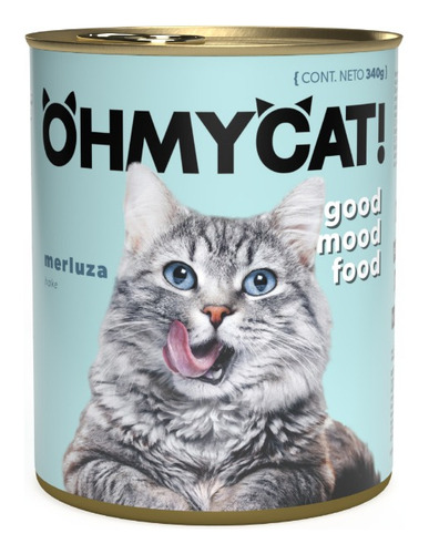 Ohmycat! - Merluza - Alimento Húmedo Para Gatos - 12 Latas X 340gr