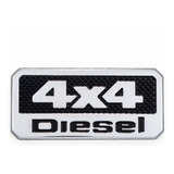 Emblema Adesivo Chromado Sigla 4x4 Diesel Fiat Toro