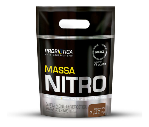 Hipercalórico Massa Nitro 2520kg Refil - Probiotica 