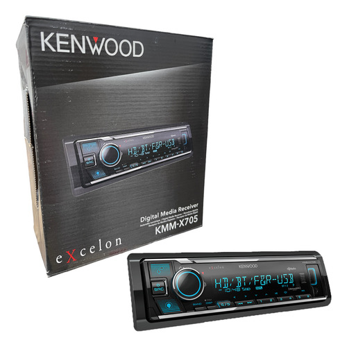 Autoestereo Kenwood Excelon Kmm-x705 Bt Usb Multicolor 5v