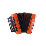 Acordeon Hohner Rey Vallenato Naranja 5 Letras Nuevos Besas