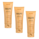 Kit 3 Leavein Hidratante Trivitt 200g Itallian Hairtech