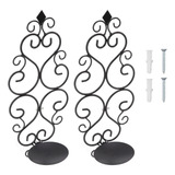 Candelabro De Pared, 2 Piezas, Portavelas Exquisito