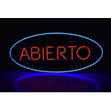 Cartel Abierto Neon Led