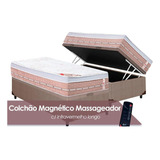 Cama Baú Solteiro: Colchão C/massagem Castor Magnético Prem