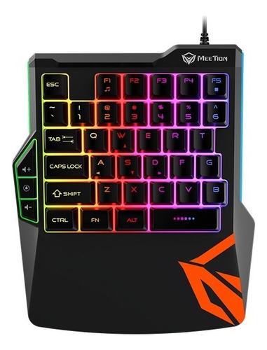 Teclado De Uma Mão Gamer Meetion Mt-kb015