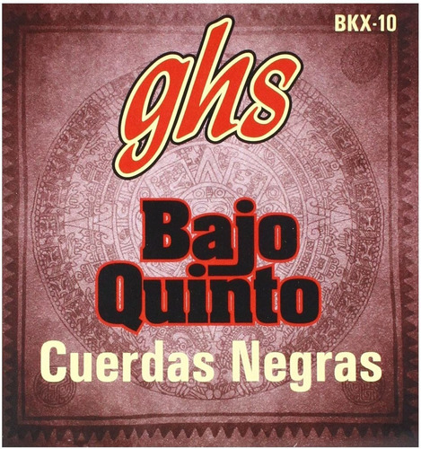 Ghs Bkx-10 Bajo Quinto - Recubrimiento De Color Negro Acero