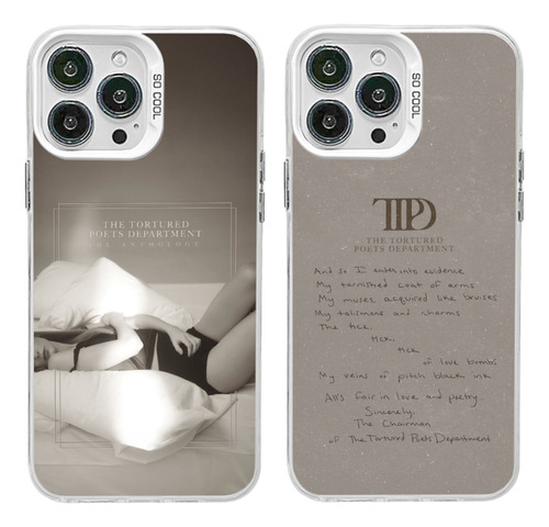 2pcs Ttpd Swiftie Taylor Swift Funda Para iPhone Case Imdw14