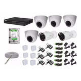 Kit De 6 Cámaras De Seguridad Hd 720p 1 Megapixel + Dvr De 8