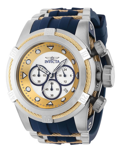 Reloj Invicta 37193 Azul, Oro, Acero Hombres