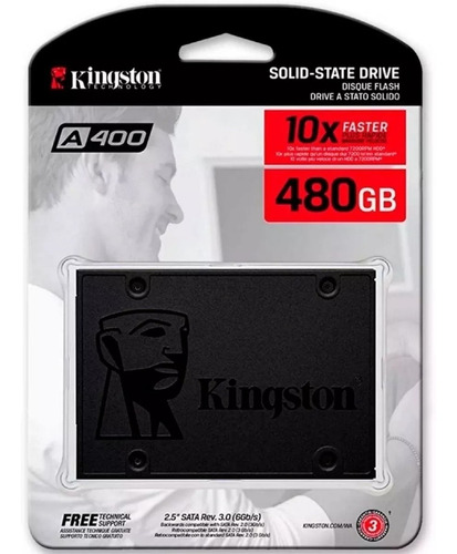 Disco Duro Ssd Kingston Estado Solido 480gb A400 Nuevo