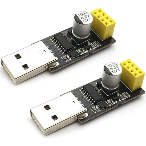 2 Pzas. Modulo Adaptador Usb Serial Para Wifi Esp8266 Esp-01