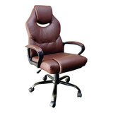 Silla Ergonomica Gerencial Oficina Reclinable Ejecutiva Color Café