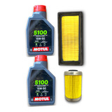 Kit Filtros Bajaj Rouser 200 Ns + 2l Aceite Motul 5100 15w50