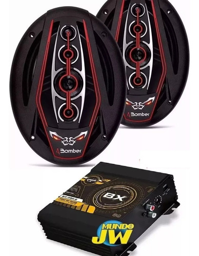 Combo Parlantes Bomber 6x9 175w Rms Bicho + Pote Taramps 