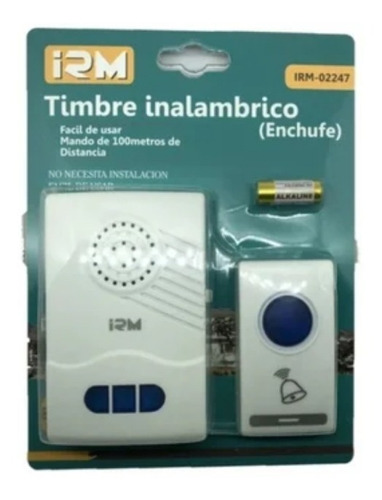 Timbre Inalámbrico Portátil Casa Con Melodia Y Enchufe 220v