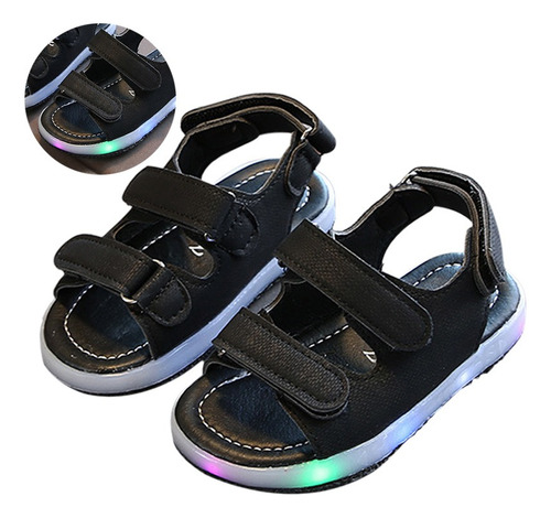 Sandalias Led Bebé Niña Zapato Antiderrapantes Para Playa