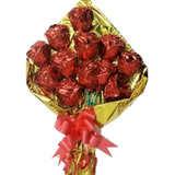 Ramo 12rosas Dechocolate Regalo Cumpleaños Mujer Novia Madre