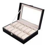 Elegante Organizador Estuche Caja 12 Relojes Sippo