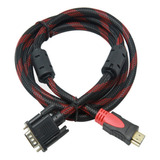 Promoção Cabo Adaptador Hdmi Macho X Vga Macho 1.8