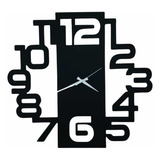 Reloj De Pared Decorativo Con Relieve Hecho En Madera /40cm