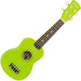 Ukelele Soprano 21 Pulgadas Acustico Universal Kit Accesorio Color Verde