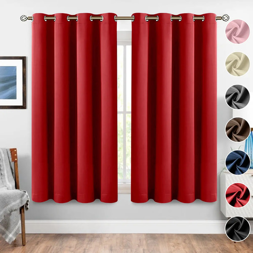 Cortina Blackout Opaca Ventana 264x137cm Dormitorio 2 Panele | MercadoLibre