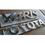 Kit Emblemas Toyota Yaris Compuerta 2piezas Reemplazos Toyota YARIS