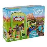 Playmobil Dreamworks Spirit Snips & Señor Carrots Con Puest