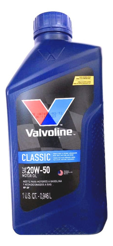 Aceite 20w50 Mineral Valvoline Pack 5lts + Filtro Foto 2