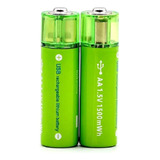 Baterias Pilas Usb Recargable Aa 1.5v 1200mah 1800mwh Li-ion