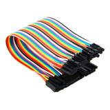 Pack 40 Cables Hembra Hembra 30cm Dupont Arduino Protoboard