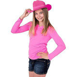 Sombrero Vaquero Fieltro Rosa Sombrero Occidental Ropa Disfr